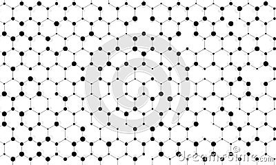 Abstract background of hexagonal geometric cells pattern Vector Illustration