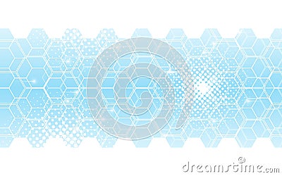 Abstract background hexagons pattern innovation tech concept Vector Illustration