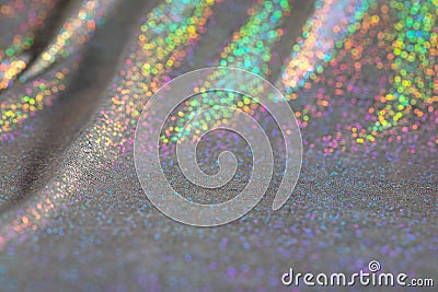 Abstract background of rainbow fabric. Stock Photo