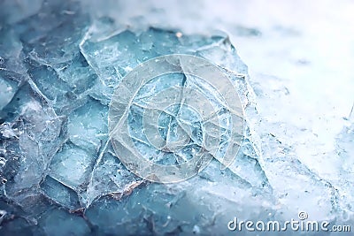 The abstract background of ice structure. Ice pattern Cartoon Illustration