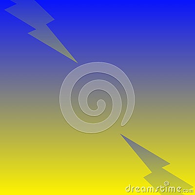 Abstract background illustration blue and yellow colors 1 Cartoon Illustration