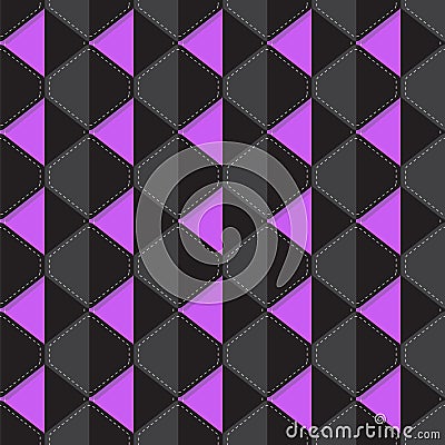 Monochrome colors with tiles and hems. Vector Illustration