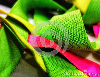 An abstract background image of colourful textured straps Stock Photo