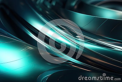 abstract background image with a futuristic feel, featuring metallic elements and a cool color palette Generative AI Stock Photo