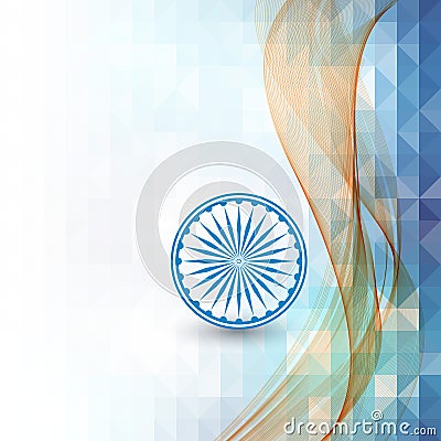 Abstract background Indian independence Day Vector Illustration