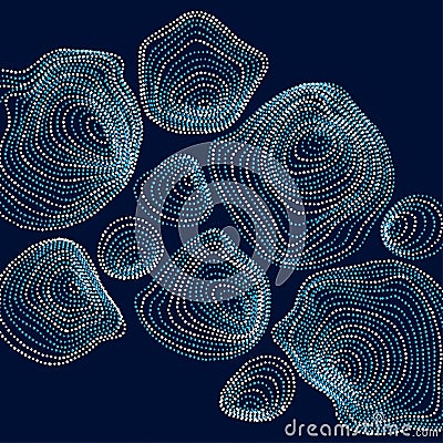 Abstract Background inspired by nature stone shapes. dynamic emitted particles surface design. Vector Illustration. Modern Vector Illustration