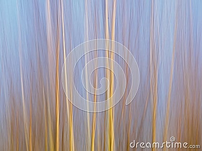 Abstract motion blur background in soft yellow and blue with vertical lines. Stock Photo