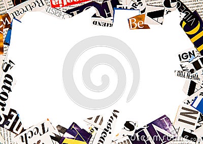 Abstract background with letters Stock Photo