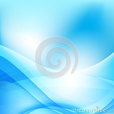 Abstract background light blue curve and wave element 001 Vector Illustration