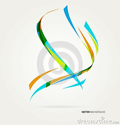 Abstract background with lines Vector Illustration