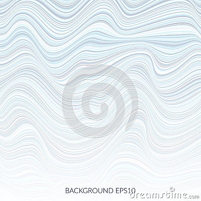 Abstract background with lots of twisted lines. Vector Illustration