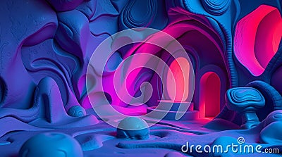 Abstract background. luminous swirling. Elegant glowing circle. Sparking particle. Space tunnel. Glossy jellyfish Stock Photo