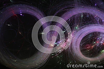 Abstract background. Luminous swirling. Elegant glowing. Sparking particle. Glint lines. Stock Photo