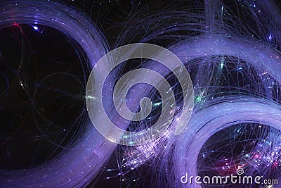 Abstract background. Luminous swirling. Elegant glowing. Sparking particle. Glint lines. Stock Photo