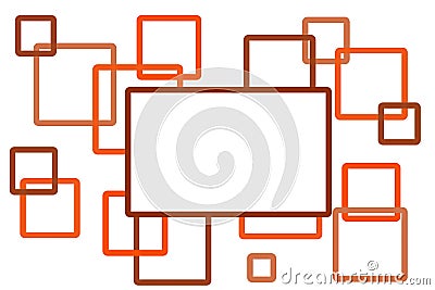 Abstract Background made from Orange squares Stock Photo