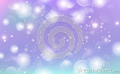 Abstract background, magic sparkle, stars, galaxy, purple blurry vector illustration seasonal holiday celebration Vector Illustration