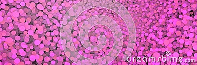 Abstract background of many colored circles. Geometric structure. 3D-visualization Stock Photo