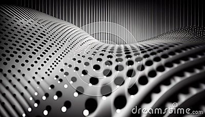 Abstract background with metallic pattern and bokeh effect. Stock Photo