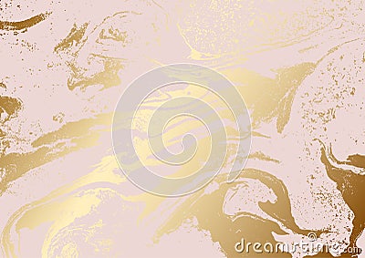 Metallic rose gold abstract texture Vector Illustration