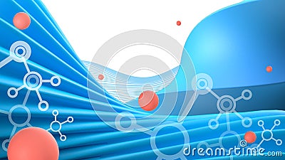 Abstract Background. Metaverse connection and Innovation Development concept. digital , wireframe, copy space, cyber Space, banner Stock Photo