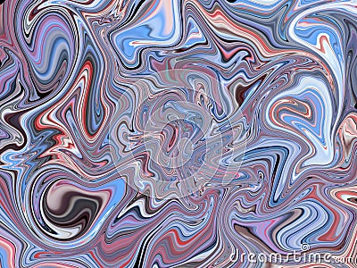 An abstract background of a mixture of different colored wet paints Stock Photo
