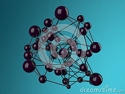 Abstract background molecule Stock Photo