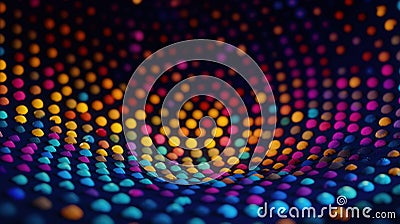 Abstract background with multicolored balls. Colorful swirl abstract background. Stock Photo
