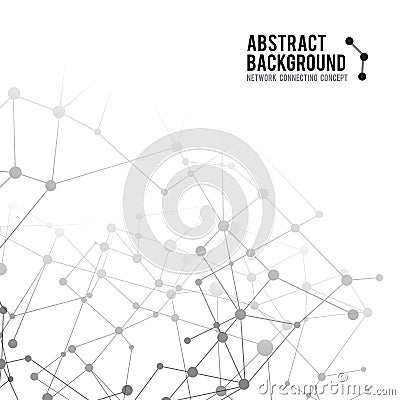 Abstract background network connect concept - vector illustration 002 Vector Illustration