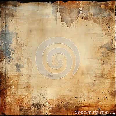 Abstract background Old paper texture with stains, scratches, and grunge Stock Photo