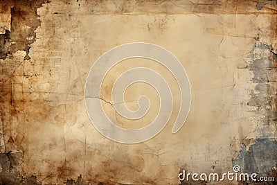 Abstract background Old paper texture with stains, scratches, and grunge Stock Photo