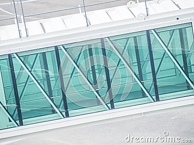 Abstract background of part of jetway Stock Photo