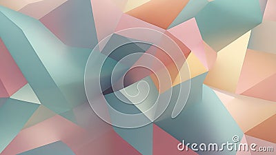 Abstract pastel geometric background Stock Photo