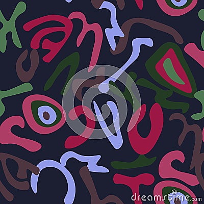 abstract background pattern bright children female male universal pink coral green blue brown beautiful interesting modern fashion Vector Illustration