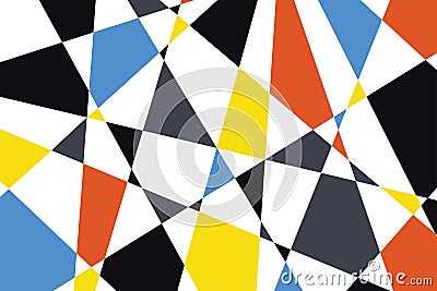 Abstract background pattern made with triangular and trapezoidal geometric shapes Vector Illustration