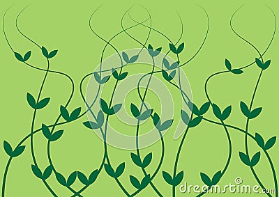 Abstract background pattern of vines Vector Illustration