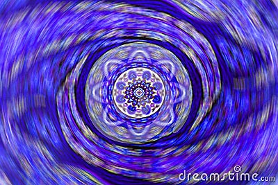 Abstract background with patterns with motion blur. Selective focus point. Zooming effect. Stock Photo
