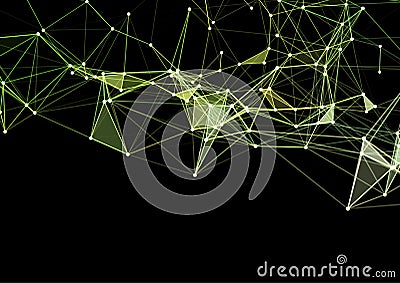 Abstract background with plexus network communications design Vector Illustration