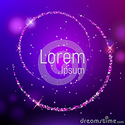 Abstract background with purple luminous backdrop Vector Illustration