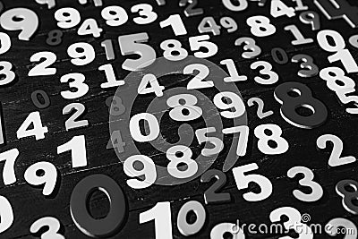 Abstract background with random numbers. Business pattern. banking activity with numbers and mathematics. Stock Photo