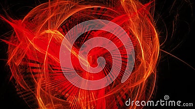 Abstract background with red glowing fenix Stock Photo