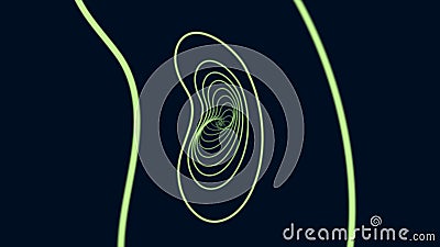 Abstract background with rotating the render. Digital background. 3D rendering Stock Photo