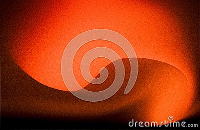 Abstract background rough texture disturbs dark orange gradient curve pattern grain studio mockup. Design element for product Cartoon Illustration