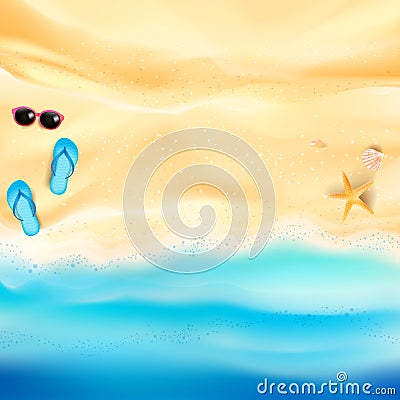 Abstract background sand and sea beach 001 Vector Illustration