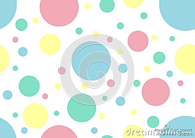 Abstract Background Seamless Circle Shaped Candy Color Stock Photo