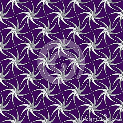 Abstract background. Seamless pattern with spiral stars Vector Illustration