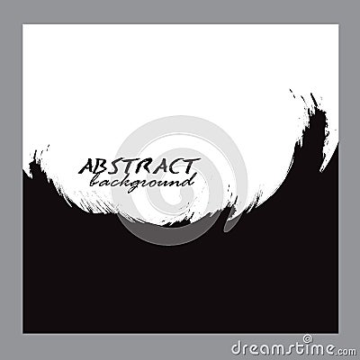 Abstract background set Watercolor background paintbrush black Vector Illustration