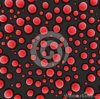 Abstract background of small rings in red colors Stock Photo