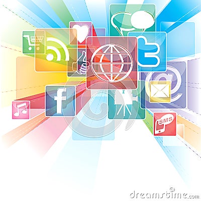 Abstract Background Social Networking Editorial Stock Photo