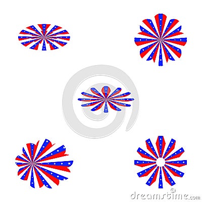 Abstract background star flag grossy vector illustration Vector Illustration