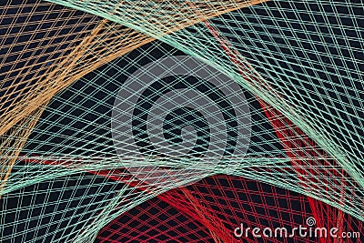 Abstract background of string of threads taken Stock Photo